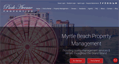 Desktop Screenshot of parkavenuemyrtlebeach.com